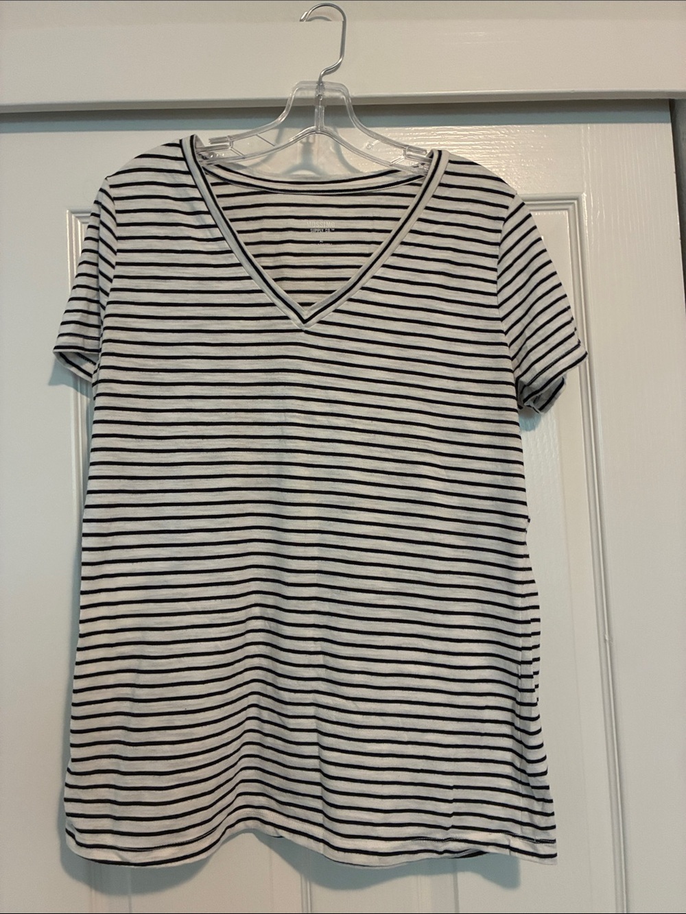 Mossimo Supply Co. Black‎ & White Striped Tee